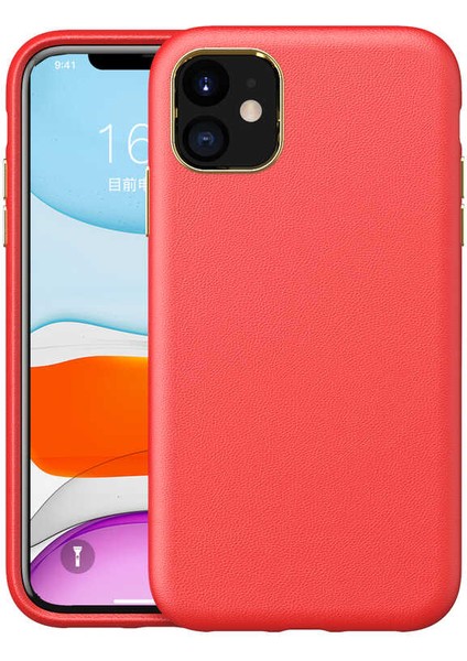 Apple iPhone 11 Kılıf Zore Natura Kapak-Kırmızı