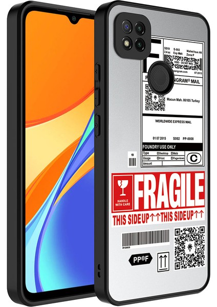 Xiaomi Redmi 9c Kılıf Aynalı Desenli Kamera Korumalı Parlak Zore Mirror Kapak-Fragile