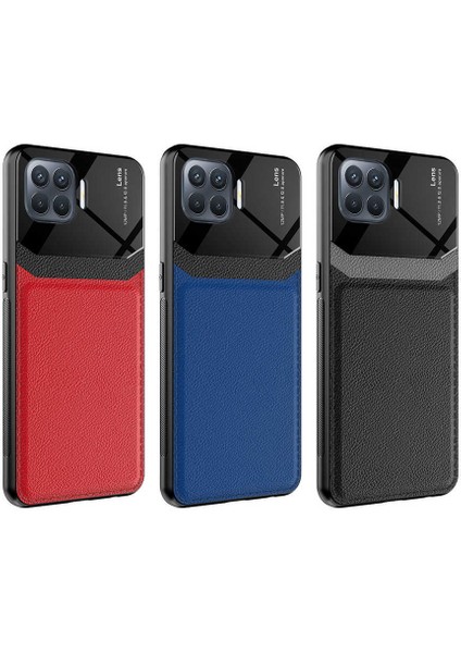 Oppo Reno 4 Lite Kılıf ​zore Emiks Kapak-Lacivert