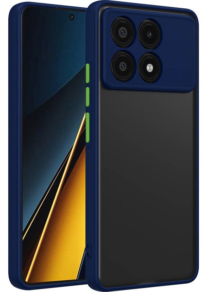 Xiaomi Poco X6 Pro Kılıf Zore Hux Kapak-Lacivert