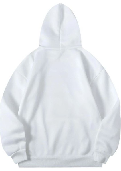 Califor Ornia 1776 Sweatshirt - Beyaz Baskılı Oversize Kışlık Kalın Kapüşonlu fiyatları