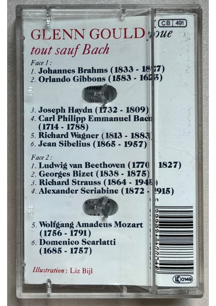 Glenn Gould - Joue Tout Sauf Bach (Orijinal 1988 Dönem Baskı Kaset) fiyatları