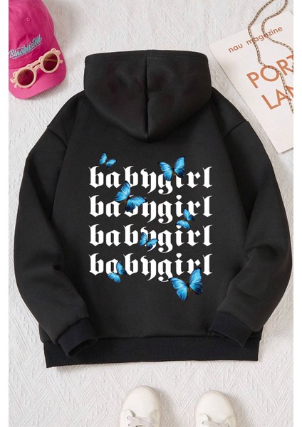 Only Trendwear Babygirl Baskılı Erkek - Kız Çocuk Rahat Kalıp Sweatshirt