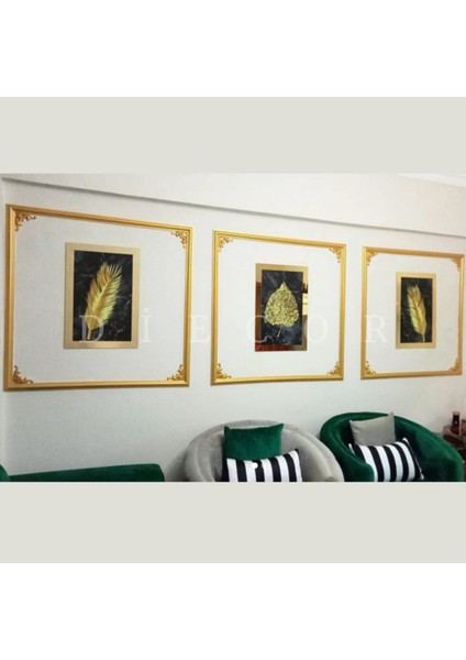 Dekoratif Polistren 1 Adet 2,5 cm Gold Duvar Çıtası