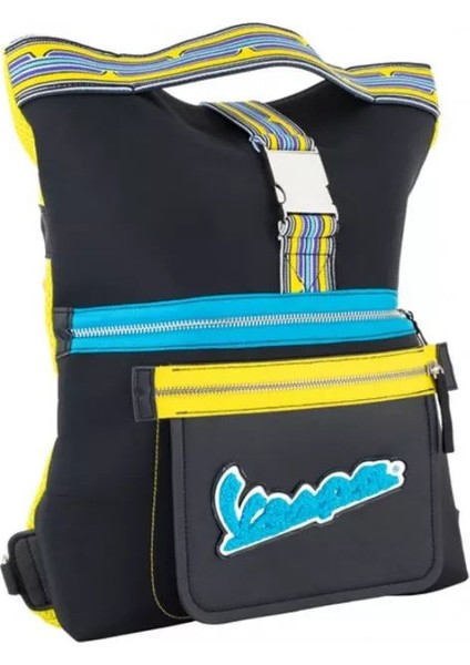 Vespa Sırt Çantası, V-Stripes Motifli / Pıaggıo fırsatları