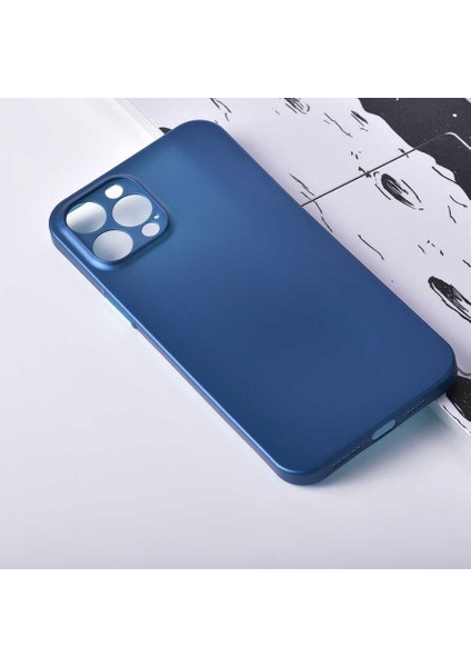 Apple iPhone 12 Pro Max Uyumlu Kılıf ​​​​mat Renkli Yedek Tuş Takımlı Ultra Ince Slims Orovnik Kapak