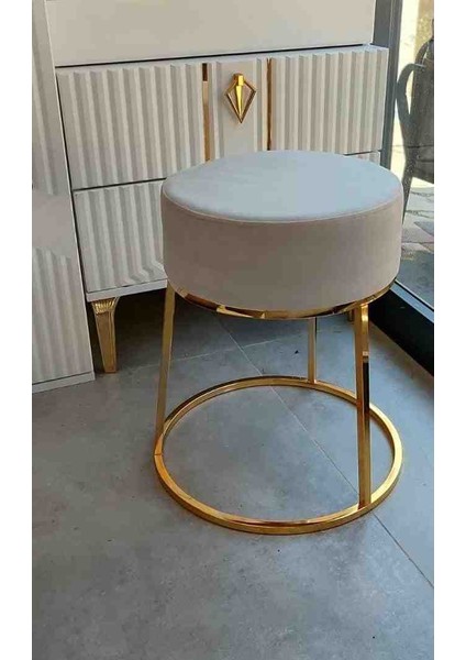 Sıla Tabure Puf Gold