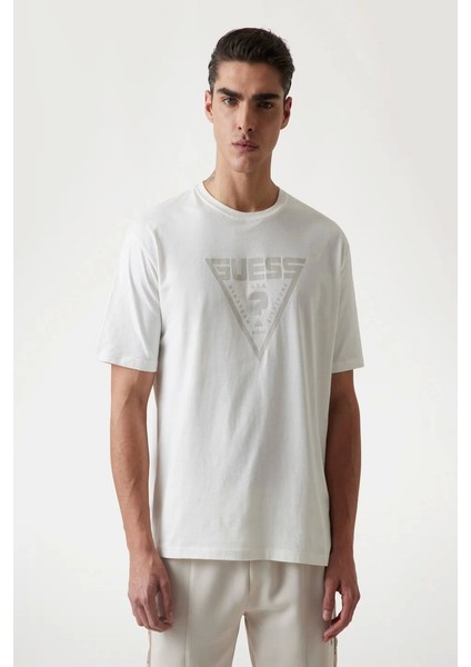 Erkek Beyaz Logolu T-Shirt fiyatları