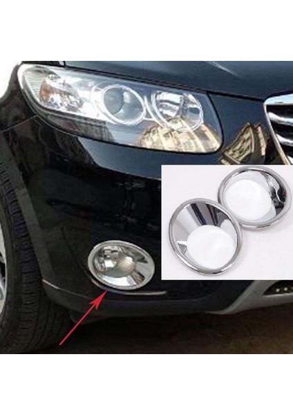Hyundai Santa Uyumlu Fe 2006 2009 Sis Lambası Kaplama Krom