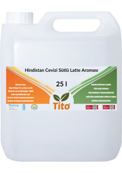 Hindistan Cevizi Sütlü Latte Aroması 25 Litre