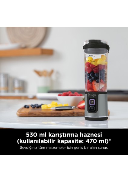 Blast™ Taşınabilir Blender - Siyah