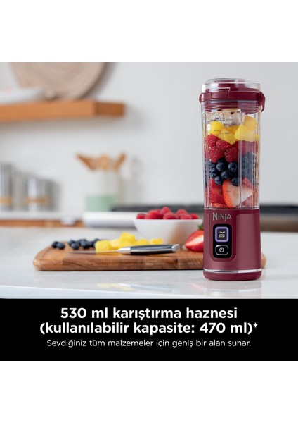 Blast™ Taşınabilir Blender - Kırmızı