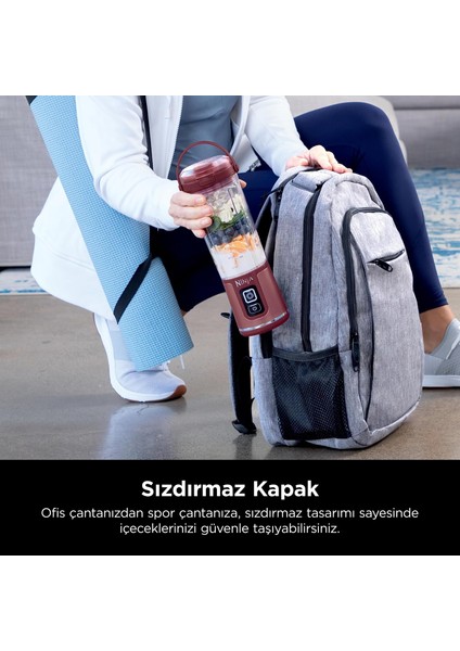 Blast™ Taşınabilir Blender - Kırmızı