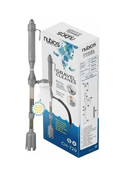 Nubios Elektrikli Dip Süpürge Seti 45-75 cm