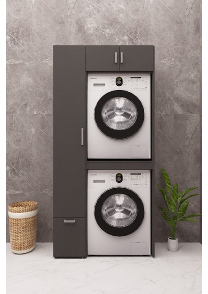Mdf Çamaşır Makinesi Dolabı Kurutma Makinesi Dolabı