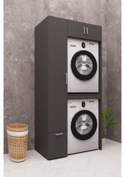 Mdf Çamaşır Makinesi Dolabı Kurutma Makinesi Dolabı