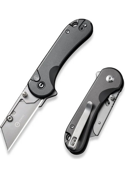 Elementum Utility Thumb Stud & Button Lock Knife Gray Aluminum Handle Çakı fiyatları