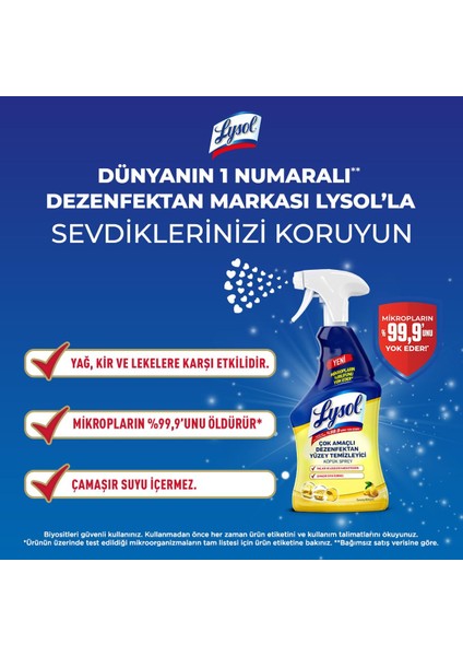 Çok Amaçlı Yüzey Temizleyici 750 ml x 3