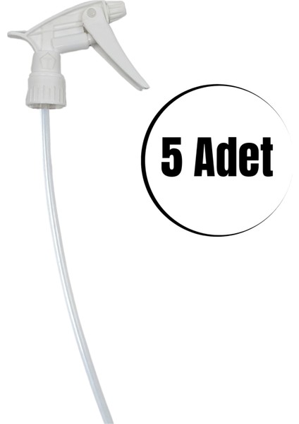 Sprey Triger Başlık- Beyaz Fısfıs Sprey Başlığı Kimyasala Dayanıklı 1 Lt Uyumlu 5 Adet fiyatları