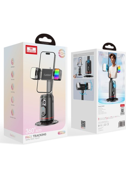 ZP32 360 Derece Ayarlanabilir Bt 5.2 Akıllı Yüz Takip Özellikli Selfie Gimbal