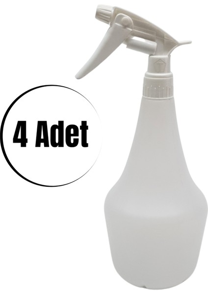 Boş Sprey Şişesi 1 Lt -Beyaz Kimyasala Dayanıklı Boş Fıs Fıs ile Sıvı Püskürtme 4 Adet fiyatları