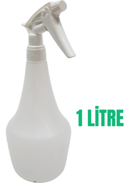Boş Sprey Şişesi 1 Lt -Beyaz Kimyasala Dayanıklı Boş Fıs Fıs ile Sıvı Püskürtme 4 Adet fırsatları