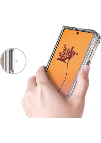 Galaxy Z Fold 4 Kılıf Zore Vonn Kapak-Renksiz