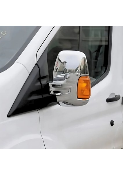 Ford Transit Uyumlu Krom Ayna Kapağı 2 Prç. 2013 Üzeri P.çelik