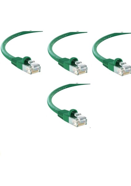 Cat6 Yeşil 0.50 Cm RJ45 Lan Kablosu Uçları Hazır Takılı Bilgisayar Modem Internet Ethernet Kablosu