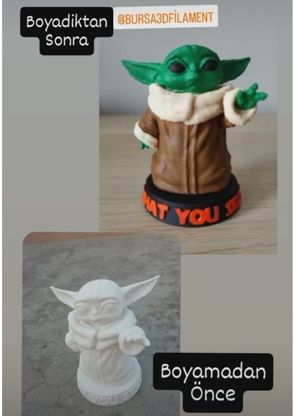 2 Adet Baby Yoda/ Resim, Sanat Etkinliği -Atölyesi-Çocuk Etkinliği fiyatları