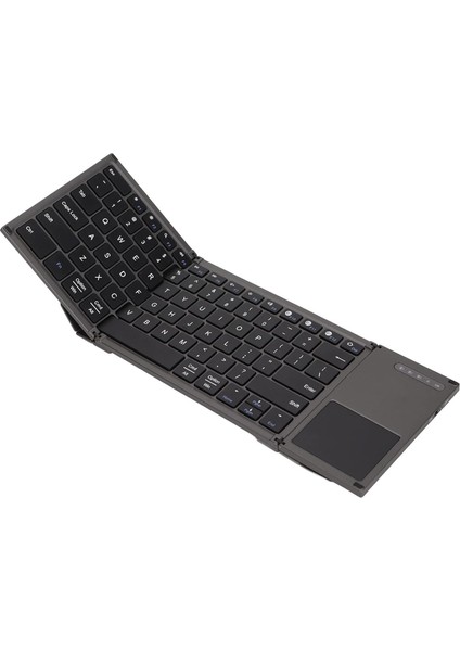 Katlanabilir Bluetooth Klavye, Kablosuz Klavye 78 Tuşlu Ultra Ince Katlanır Tasarım Os Için Dokunmatik Yüzeyli Klavye Android Akıllı Telefon Tablet ve Dizüstü Bilgisayar
