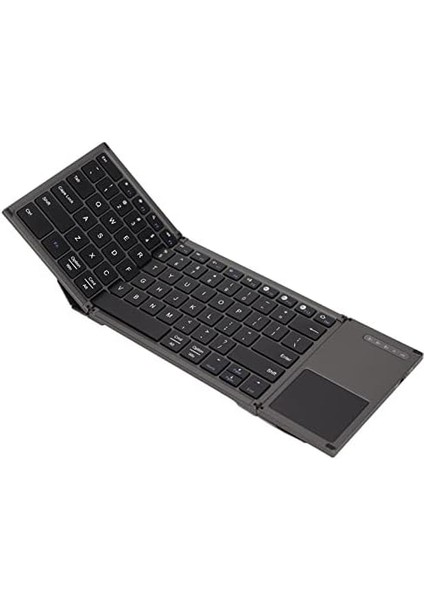 Katlanabilir Bluetooth Klavye, Kablosuz Klavye 78 Tuşlu Ultra Ince Katlanır Tasarım Os Için Dokunmatik Yüzeyli Klavye Android Akıllı Telefon Tablet ve Dizüstü Bilgisayar
