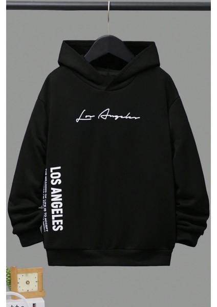 Only Trendwear Los Angles Baskılı Erkek - Kız Çocuk Rahat Kalıp Sweatshirt