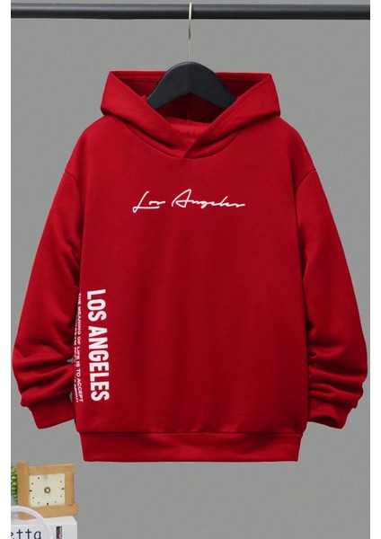 Only Trendwear Los Angles Baskılı Erkek - Kız Çocuk Rahat Kalıp Sweatshirt