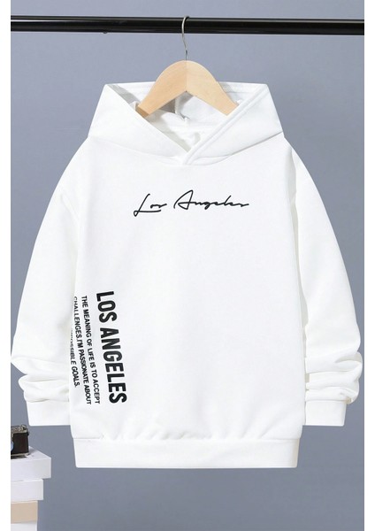 Only Trendwear Los Angles Baskılı Erkek - Kız Çocuk Rahat Kalıp Sweatshirt