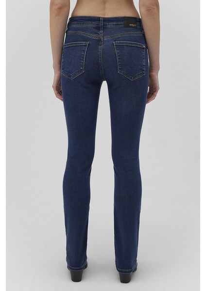 Mona Streç Pamuklu Slim Straight Normal Bel Düz Paça Jeans Bayan Kot Pantolon 1049787784 modelleri