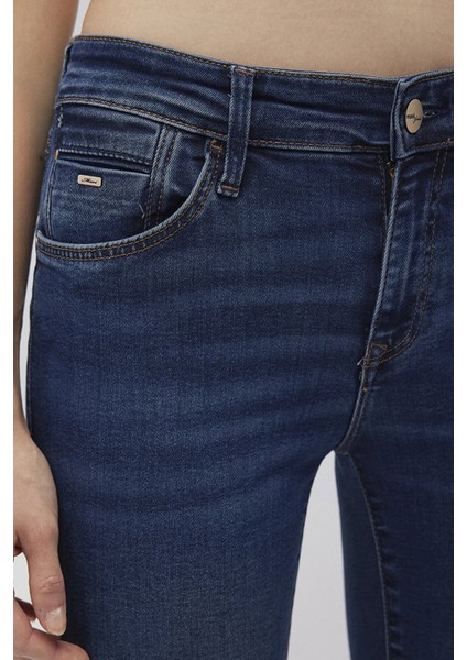 Mona Streç Pamuklu Slim Straight Normal Bel Düz Paça Jeans Bayan Kot Pantolon 1049787784 indirimleri