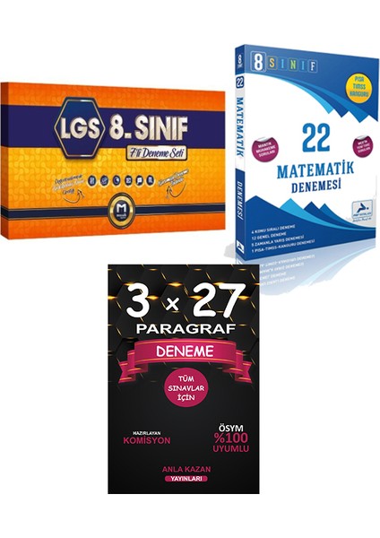 (Sınıf: 8) 7'li Deneme Seti / Lgs (Sınıf: 8) Matematik 22 Denemesi