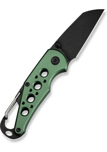 Pragma Thumb Stud & Button Lock Knife Green Aluminum Handle With S/s Carabiner & Bottle Opener Nitro-V Çakı modelleri