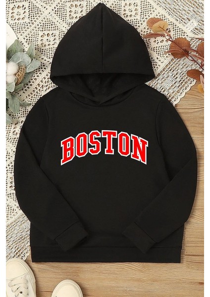 Only Trendwear Çocuk Boston Baskılı Sweatshirt