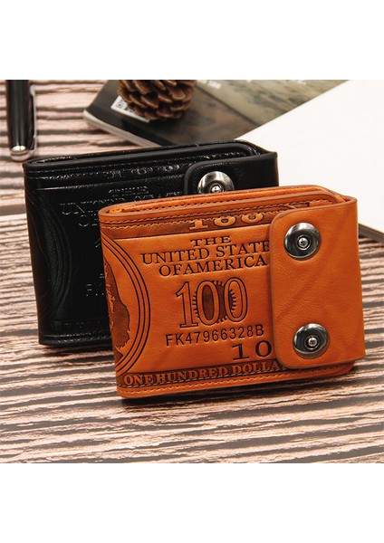 Erkek Cüzdan Kısa Çok Fonksiyonlu Moda Gündelik Çift Snap Büyük Kapasiteli Cüzdan Cüzdan (Yurt Dışından) modelleri