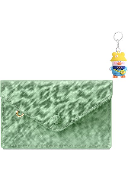 Basit ve Yaratıcı Çok Kart Yuvası Fermuarlı Para Cüzdanı Kadın Çok Fonksiyonlu Sertifika Mini Kart Tutucu (Yurt Dışından)