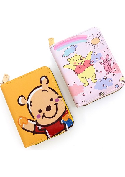 Mini Karikatür Cüzdan Ayı Para Cüzdanı Öğrenci Kart Tutucu Para Cüzdanı (Yurt Dışından) modelleri