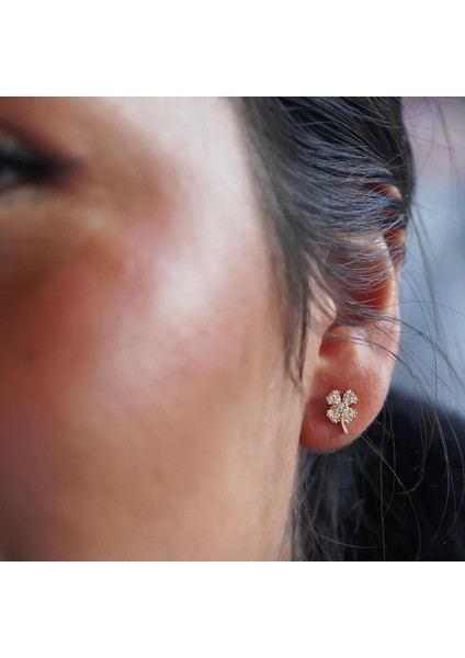 Taşlı Yonca Küpe fırsatları