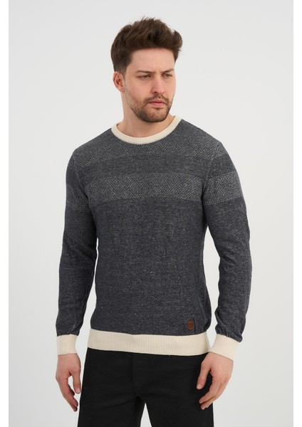 Bisiklet Yaka Regular Kalıp Casual Kazak