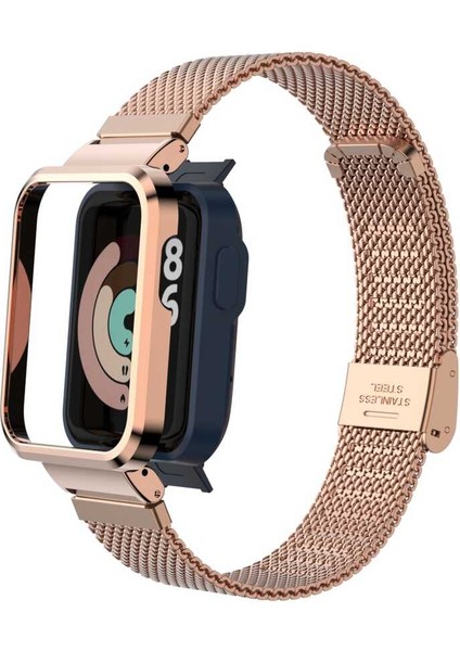 Xiaomi Redmi Watch (Mi Watch Lite) Uyumlu Krd-59 Metal Kordon Zore - Siyah