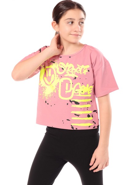 Kız Çocuk Baskılı Tişört