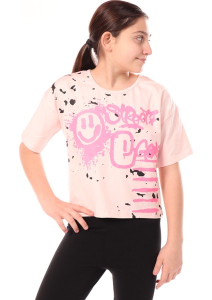 Kız Çocuk Baskılı Tişört