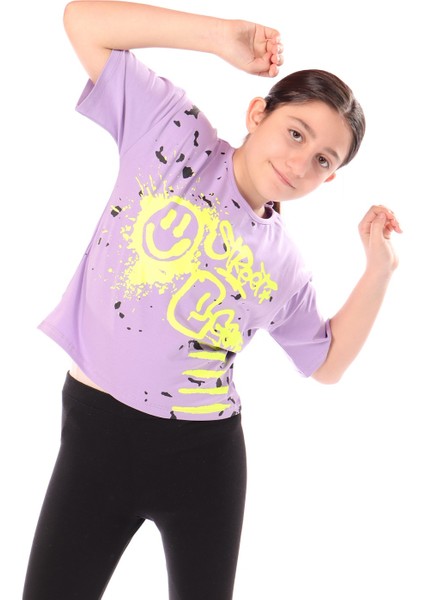 Kız Çocuk Baskılı Tişört