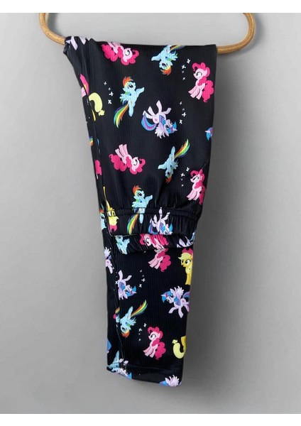 Kız Çocuk Dijital Baskılı Pamuk Tayt